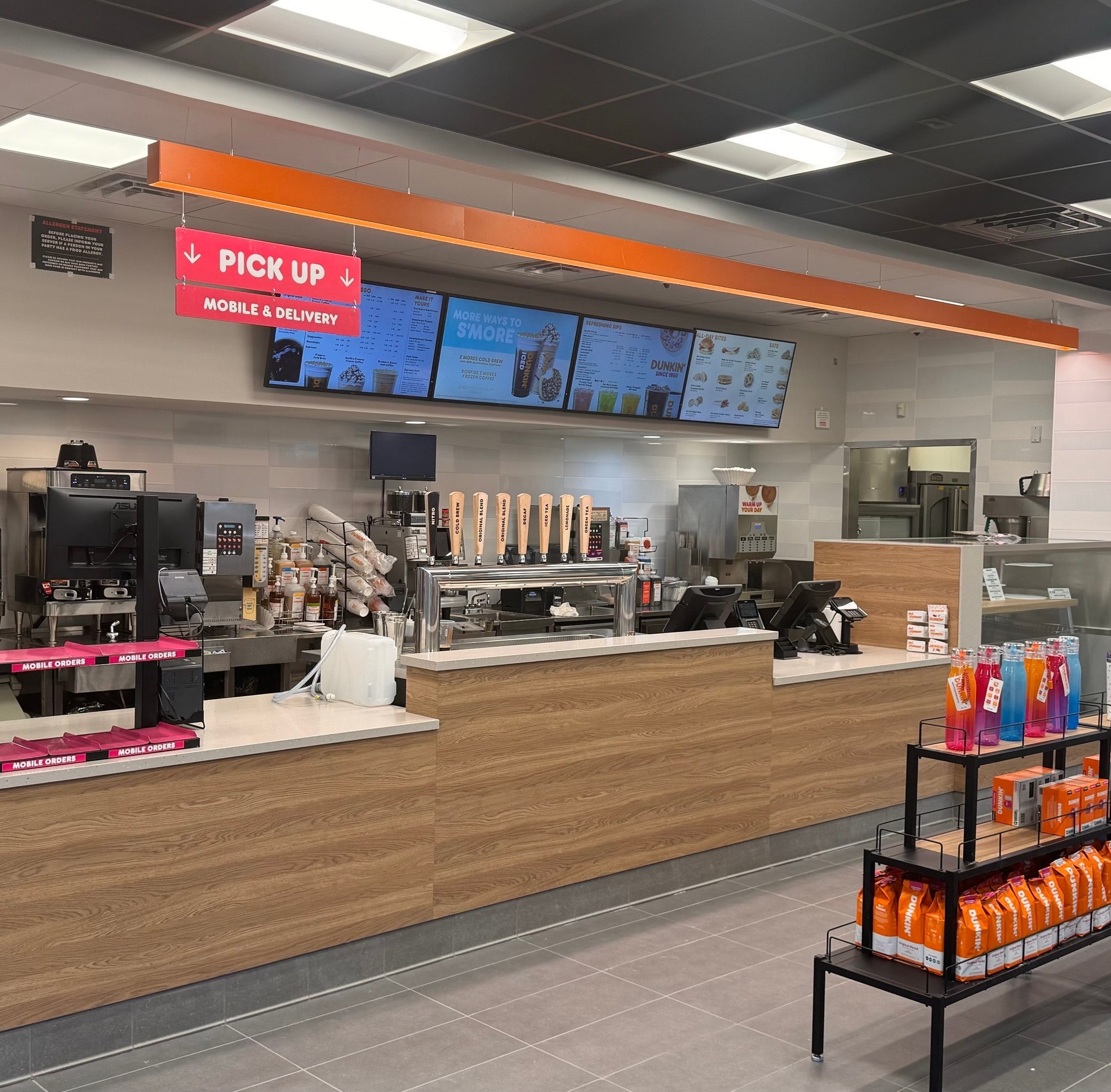 Inside a TCD Management Dunkin' location